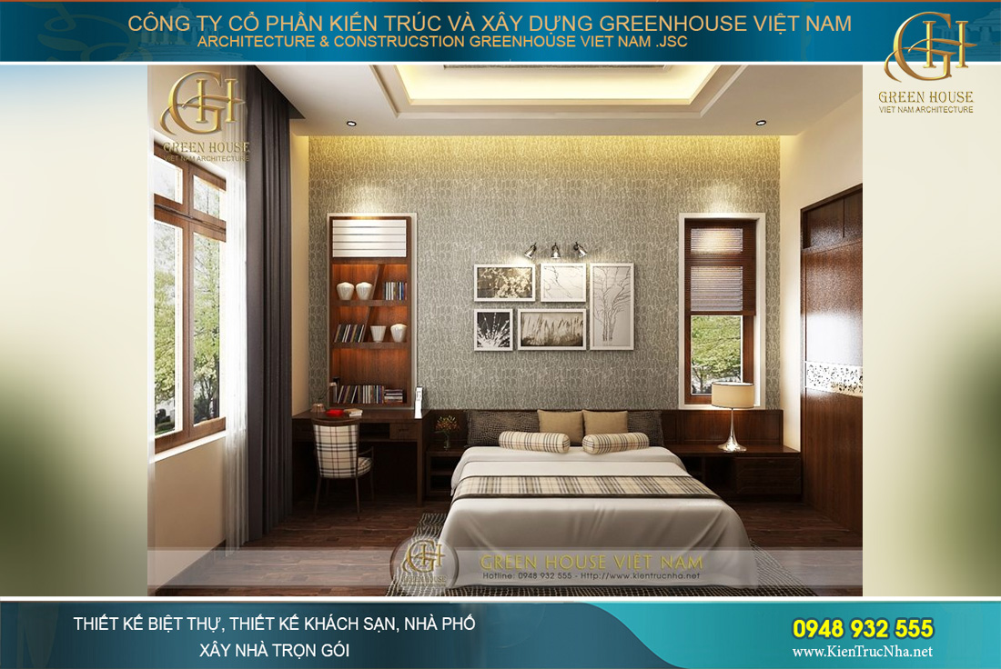 thiết kế nội thất biệt thự 4 tầng hiện đại