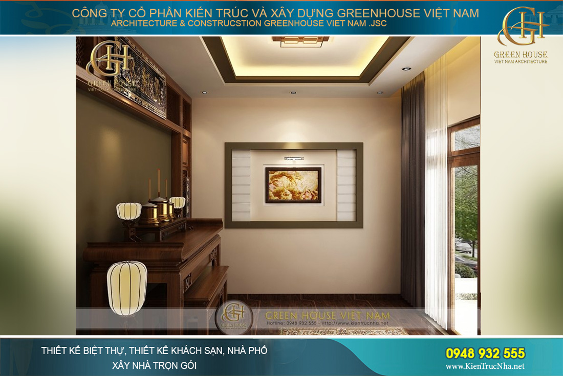 thiết kế nội thất biệt thự 4 tầng hiện đại