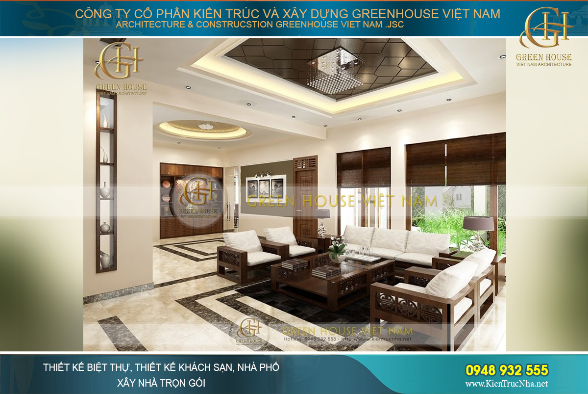 thiết kế nội thất biệt thự 4 tầng hiện đại