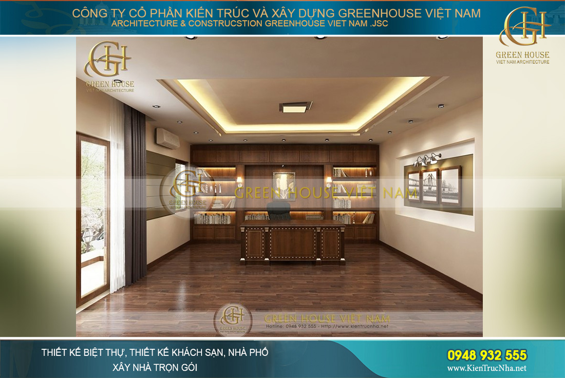 thiết kế nội thất biệt thự 4 tầng hiện đại