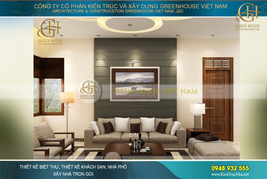 thiết kế nội thất biệt thự 4 tầng hiện đại