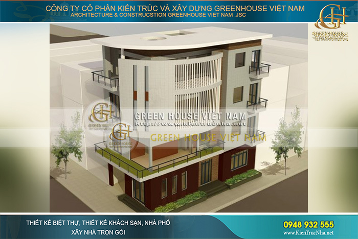 biệt thự góc phố 4 tầng 2 mặt tiền
