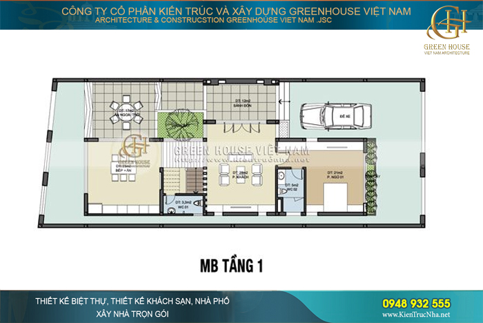 biệt thự góc phố 4 tầng 2 mặt tiền