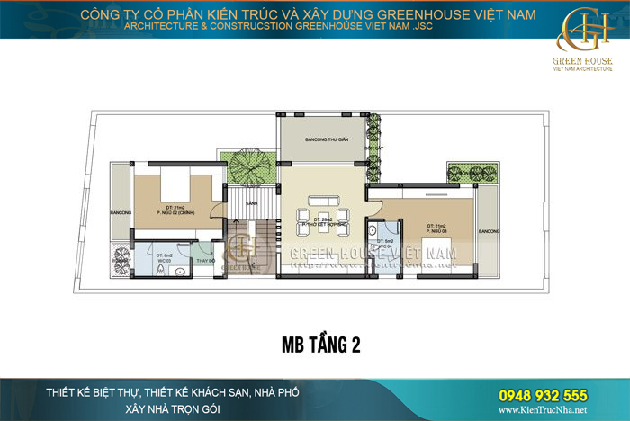 biệt thự góc phố 4 tầng 2 mặt tiền