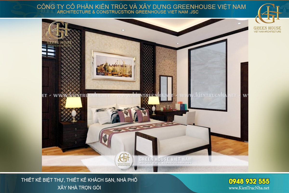 thiết kế nội thất biệt thự hiện đại á đông tại hà nội