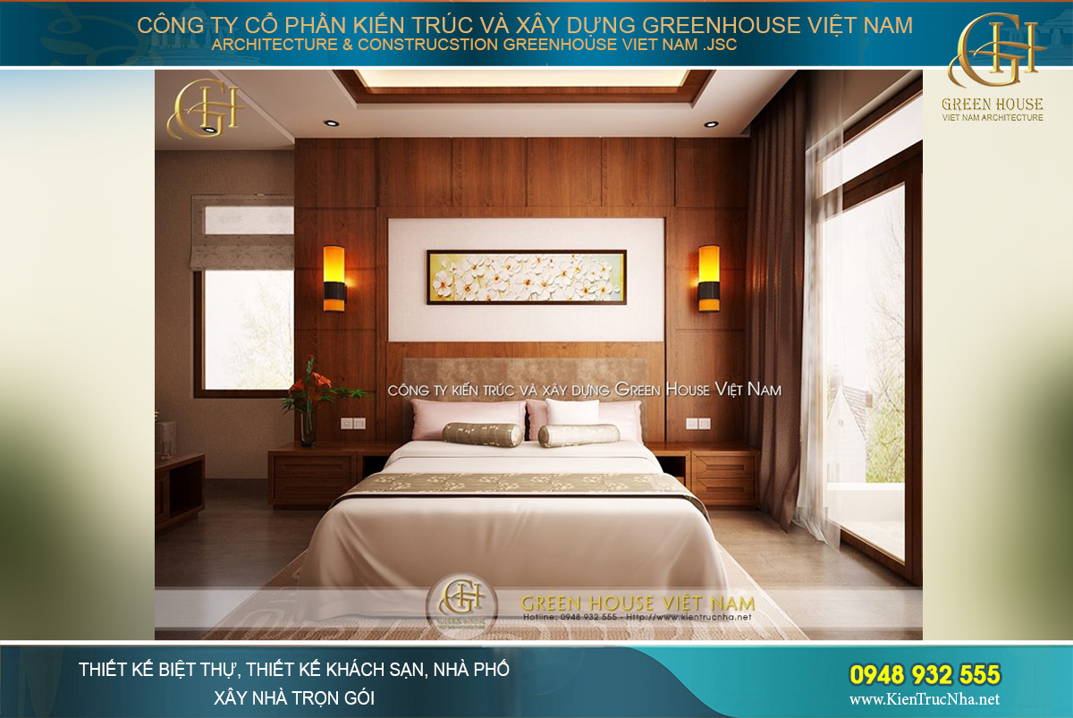 Các gam màu thiên hướng trầm như nâu, cam được dung hòa nền nã