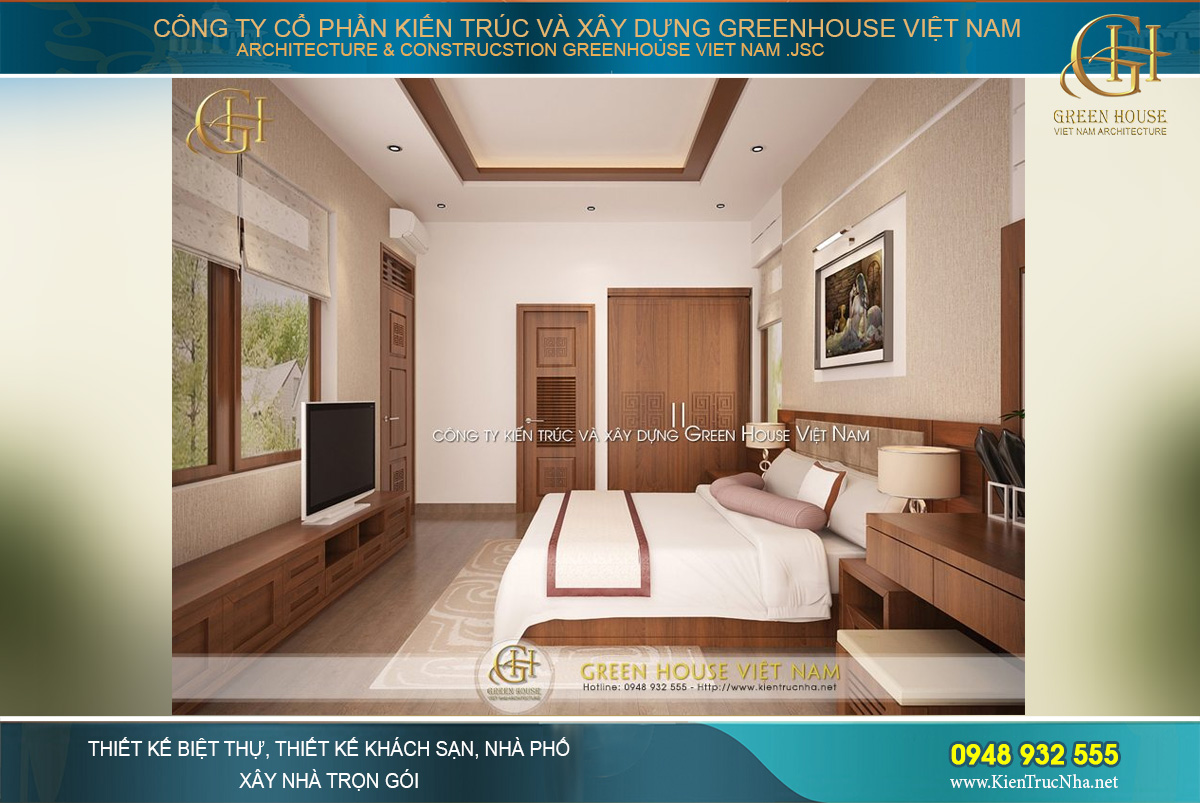 Các gam màu thiên hướng trầm như nâu, cam được dung hòa nền nã