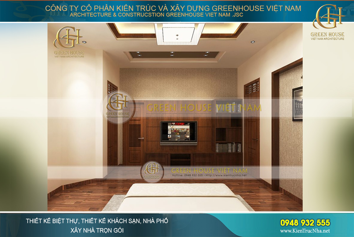 Nội thất sinh hoạt được sắp xếp đầy tiện nghi trong căn phòng ngủ
