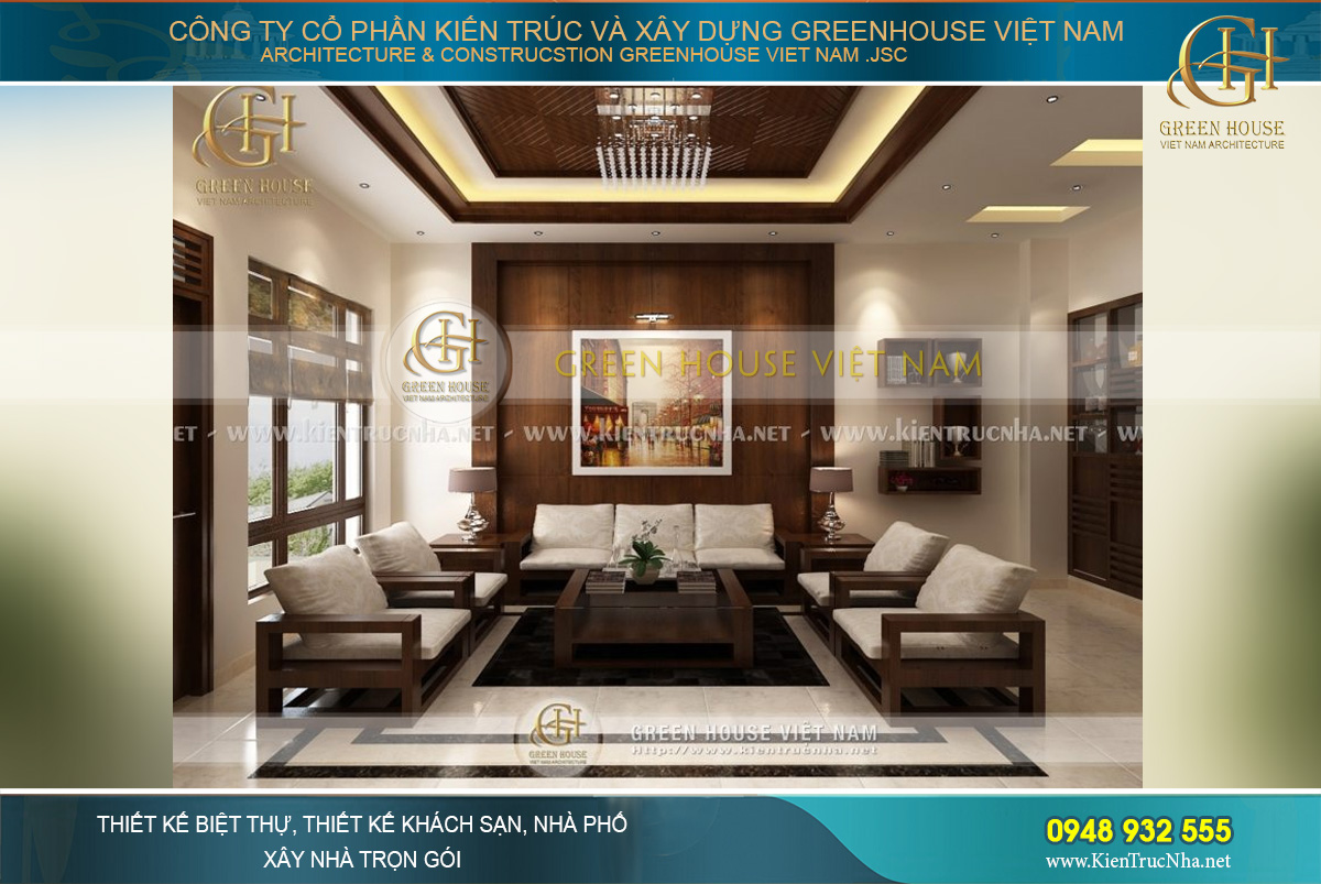 Nội thất gỗ thời thượng mang đến vẻ đẹp hiện đại và sang trọng cho công trình nhà phố