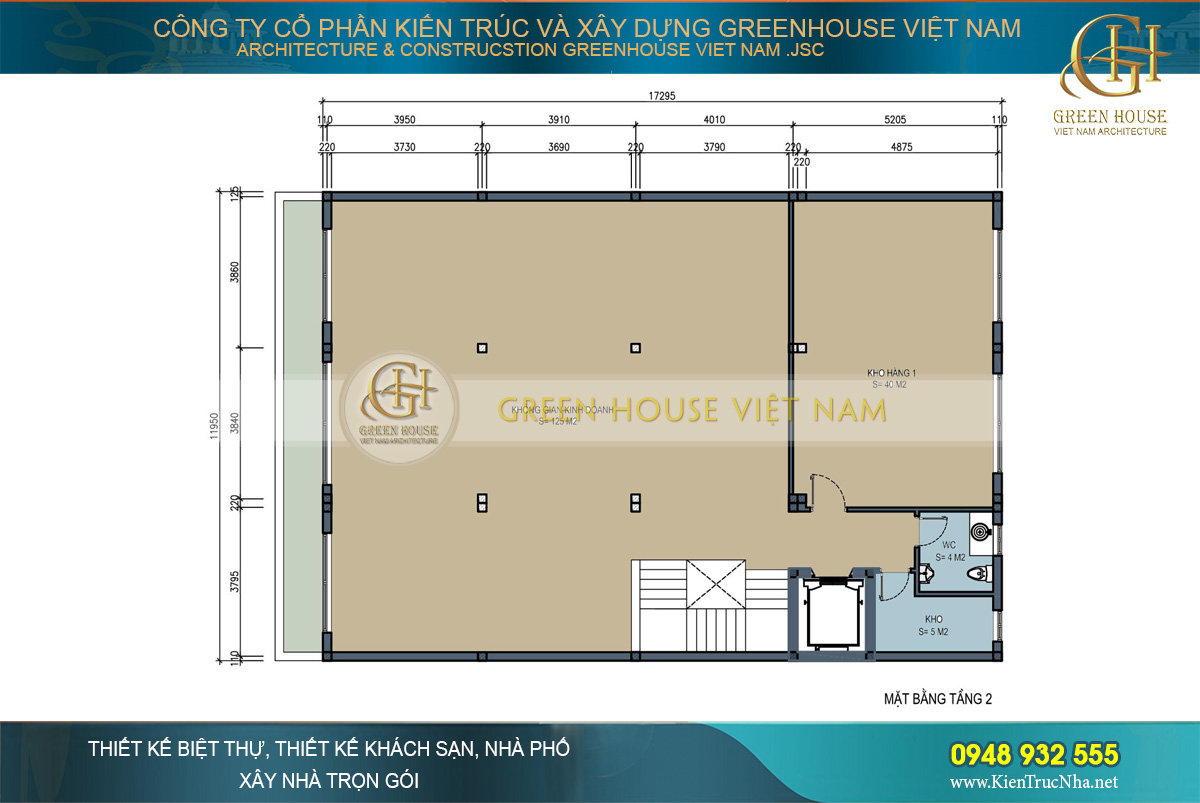 Nên thiết kế mặt bằng hoan toàn giống nhau
