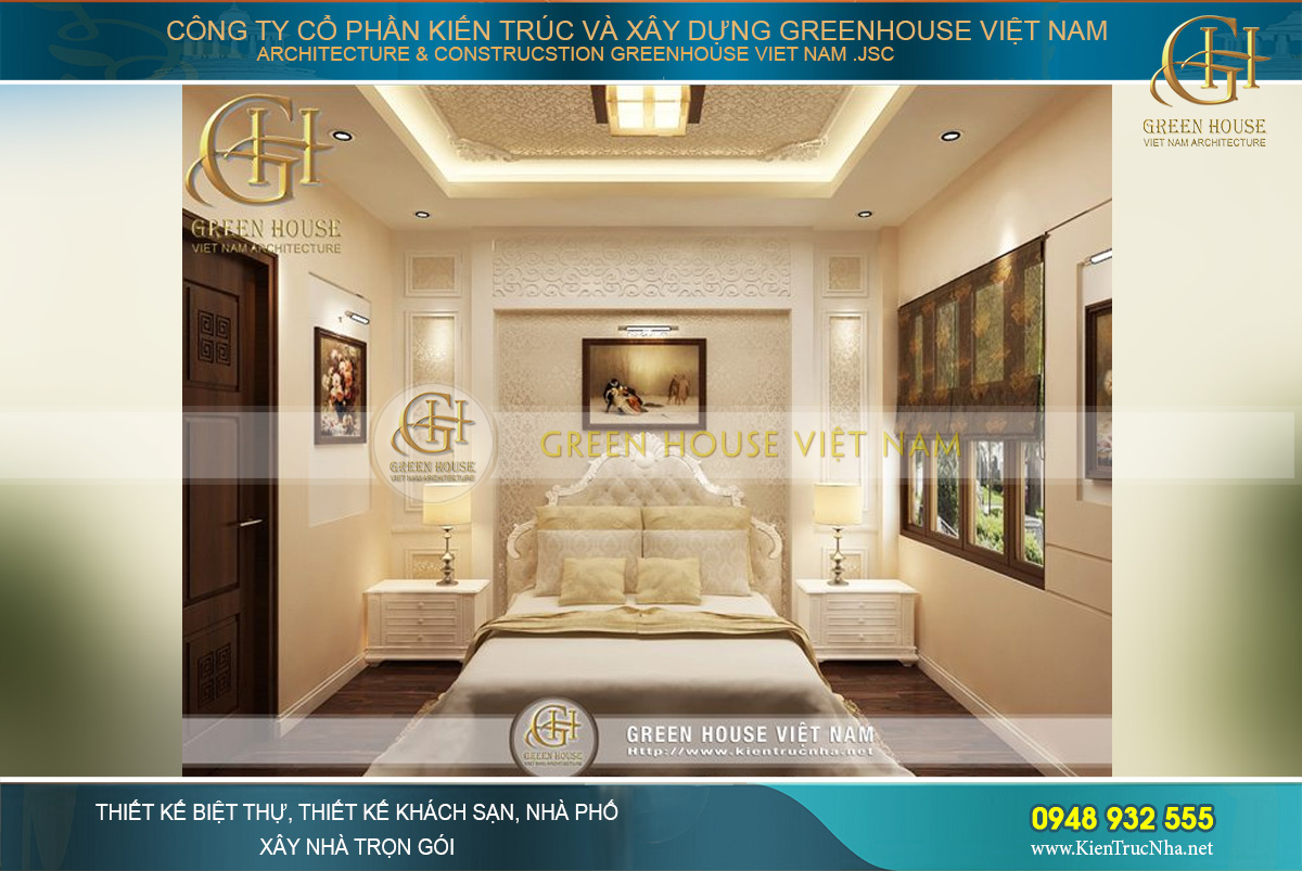 Mỗi phòng ngủ đều có cách bài trí nội thất riêng nhưng đều hướng tới sự tiện nghi cho chủ nhân căn phòng