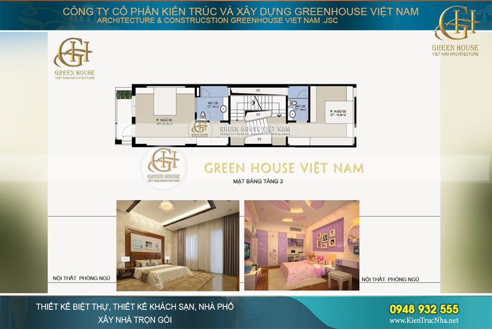 Dựa theo tính cách của từng thành viên mà các KTS Green House Việt Nam sẽ có phương án thiết kế nội thất phòng ngủ riêng