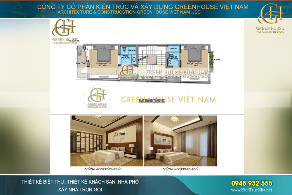 Phòng ngủ thông thoáng, có khu vực ban công giúp điều hòa không khí, ánh sáng tự nhiên cho căn phòng