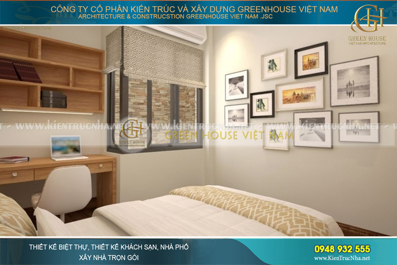 Green House Việt Nam đã tạo được chất riêng trong phong cách và sự thoải mái tuyệt đối của chủ nhân phòng ngủ