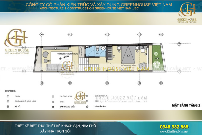 KTS Green House Việt Nam tỉ mỉ chú trọng thiết kế từng chi tiết nội thất nhỏ nhất để các không gian sinh hoạt trở nên tiện nghi hơn cho gia đình sử dụng