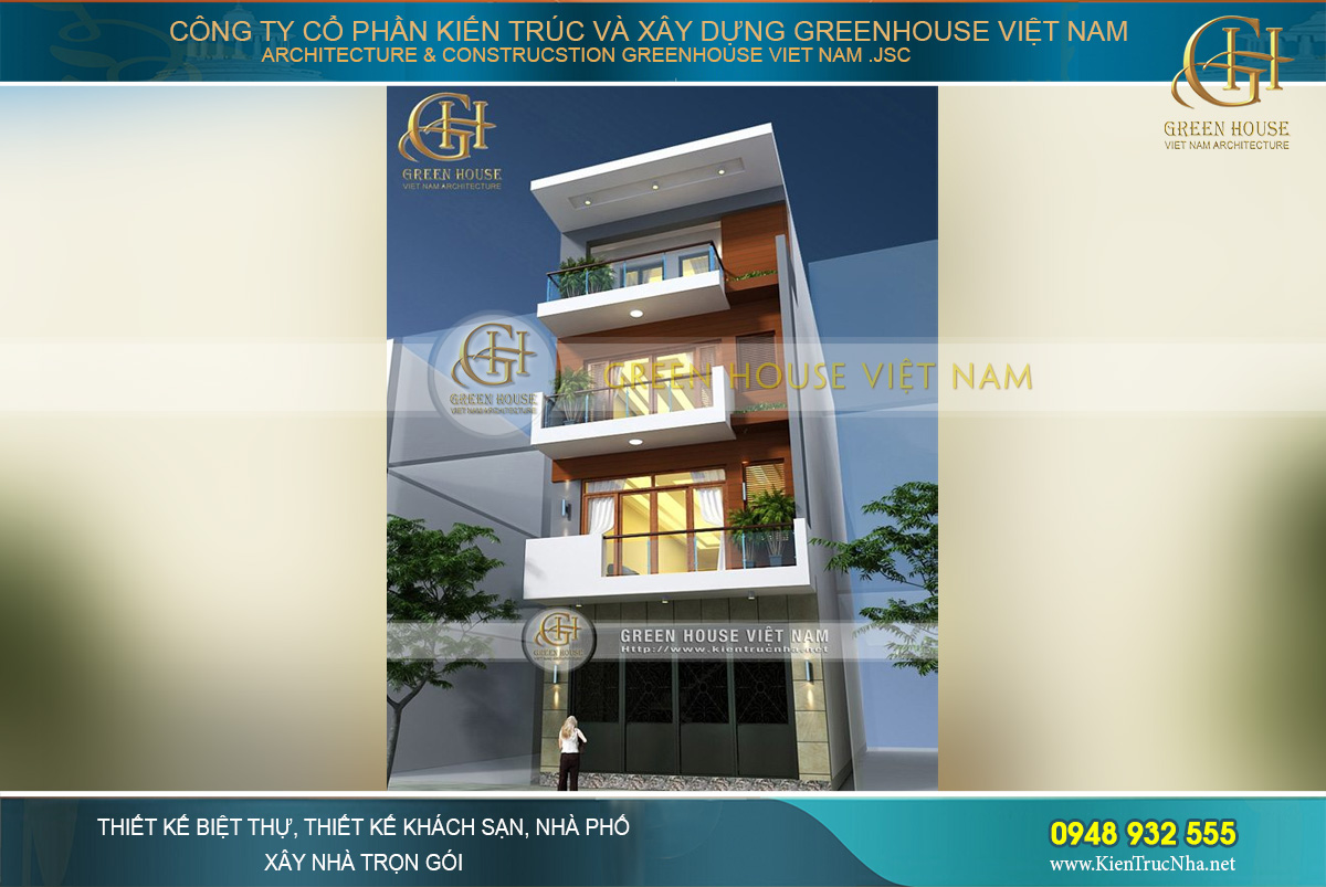 Thiết kế nhà ống hiện đại với vẻ đẹp kiến trúc sang trọng, nét đẹp khỏe khoắn phù hợp với xã hội hiện nay
