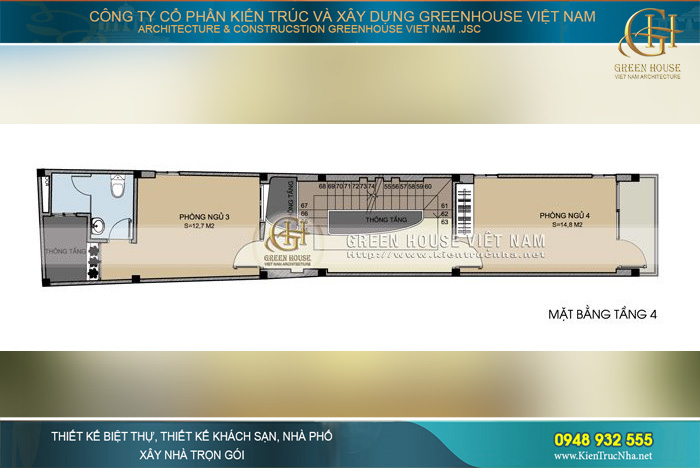Tại mỗi phòng ngủ đều sẽ có thiết kế nhà vệ sinh riêng, đảm bảo sinh hoạt riêng tư cho chủ nhân căn phòng
