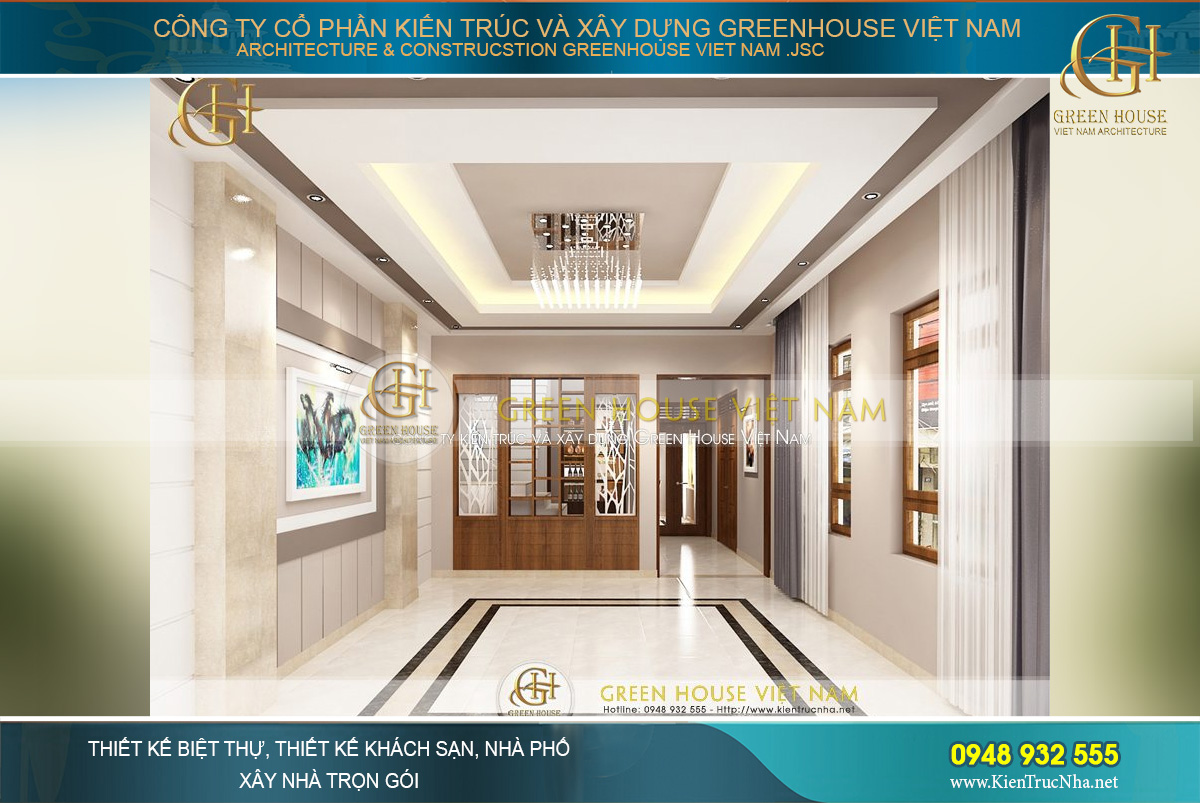 Thiết kế đơn giản nhưng vẫn thể hiện được nét đẹp hiện đại, sự cao cấp trong không gian nội thất