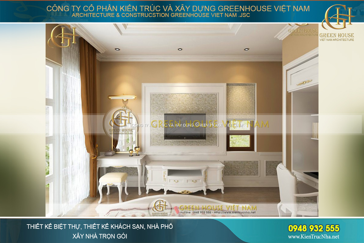 Nội thất tiện ích, thoải mái trong sinh hoạt là điều mà các KTS Green House Việt Nam luôn hướng đến