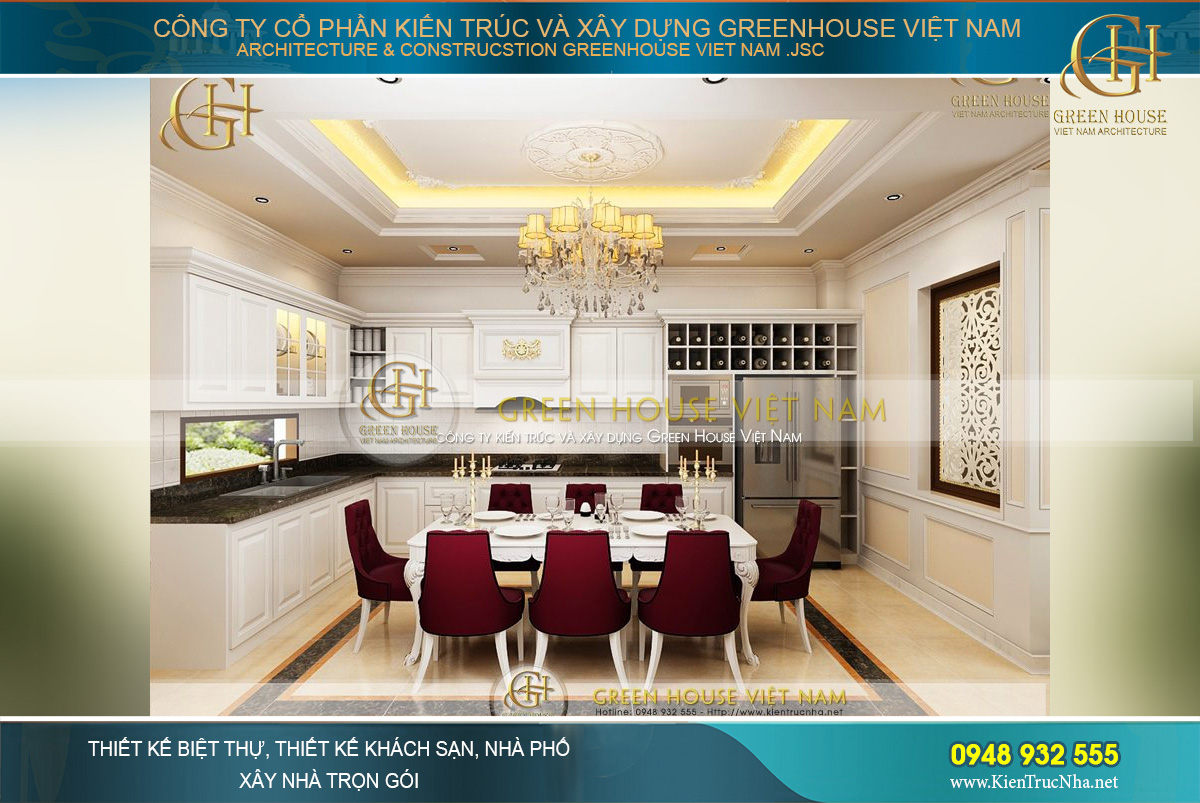 Sử dụng màu trắng làm chủ đạo, mọi chi tiết và nội thất trang trí đều trở nên nổi bật hơn từ màu sắc cho đến kiểu dáng thiết kế