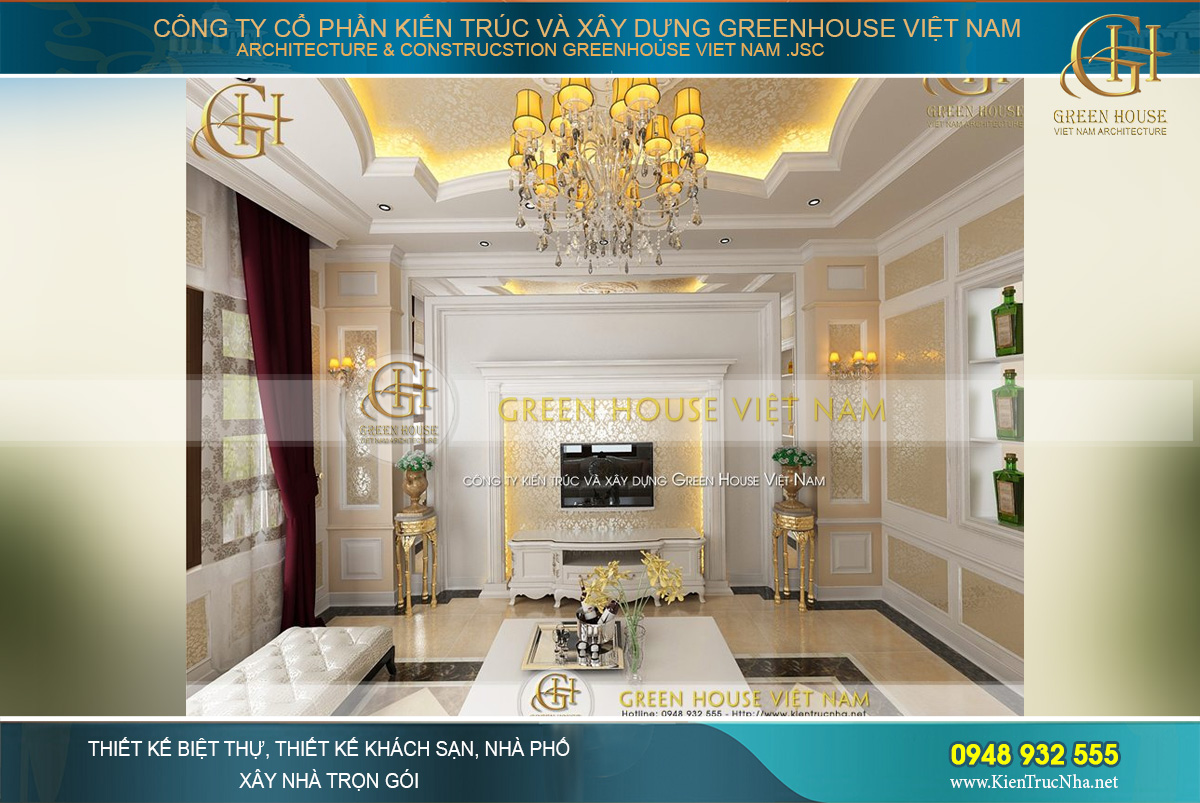 Các chi tiết trang trí vừa thể hiện được chất cổ điển quý phái vừa có sự tiện nghi, hiện đại