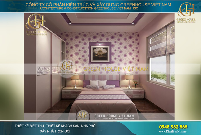 Phòng ngủ dành cho cô con gái nhỏ của gia đình anh Hải