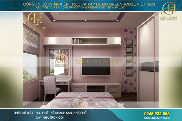 Thiết kế xinh xắn, tiện nghi trong phòng ngủ của cô con gái