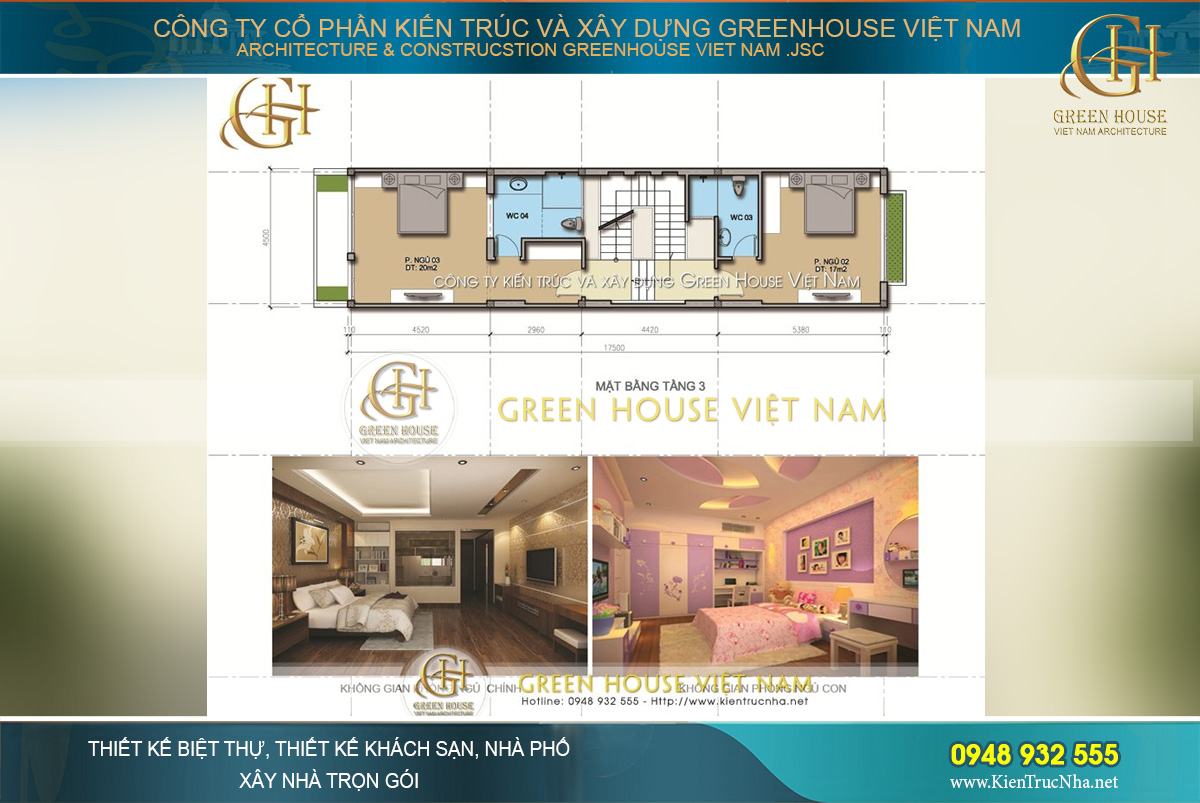 Mỗi phòng ngủ đều có thiết kế nhà vệ sinh riêng biệt phục vụ nhu cầu sinh hoạt riêng tư cho gia đình
