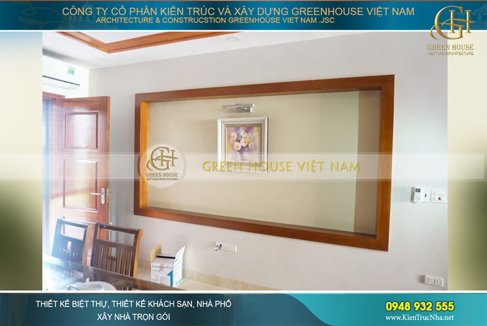 Các vật liệu kiến tạo nên không gian nội thất nhà phố đều được Green House Việt Nam tỉ mỉ lựa chọn