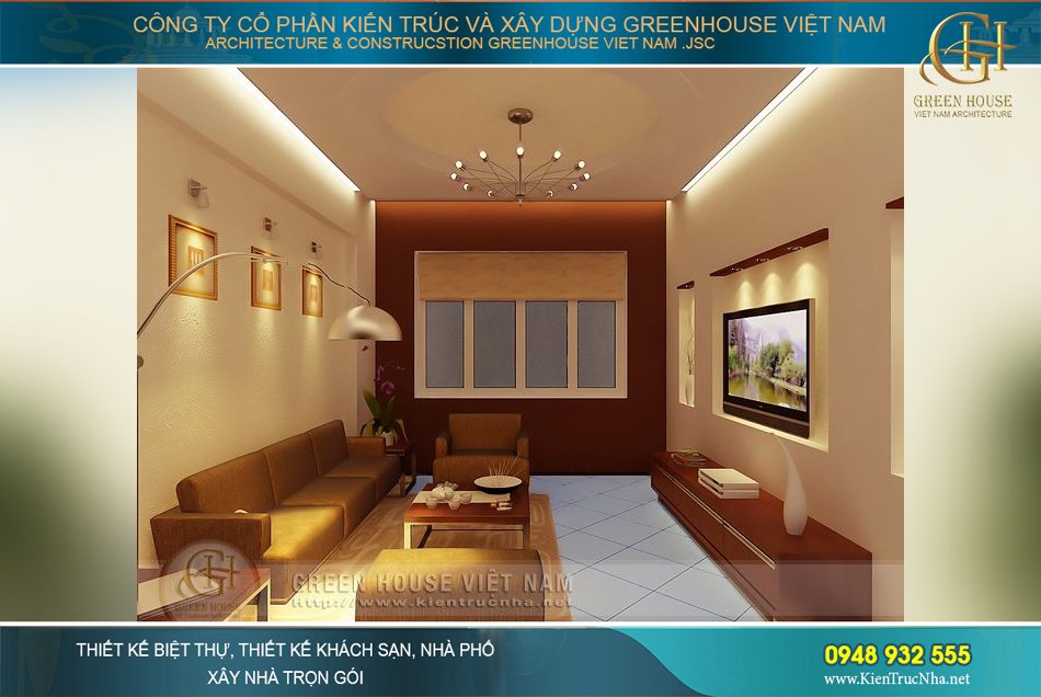 Không gian phòng khách cao cấp với nội thất hiện đại, sang trọng