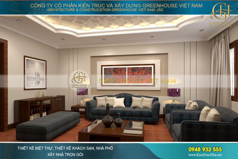 Không gian phòng sinh hoạt chung được thiết kế đơn giản nhằm mục đích tạo sự thoải mái khi gia đình quây quần bên nhau