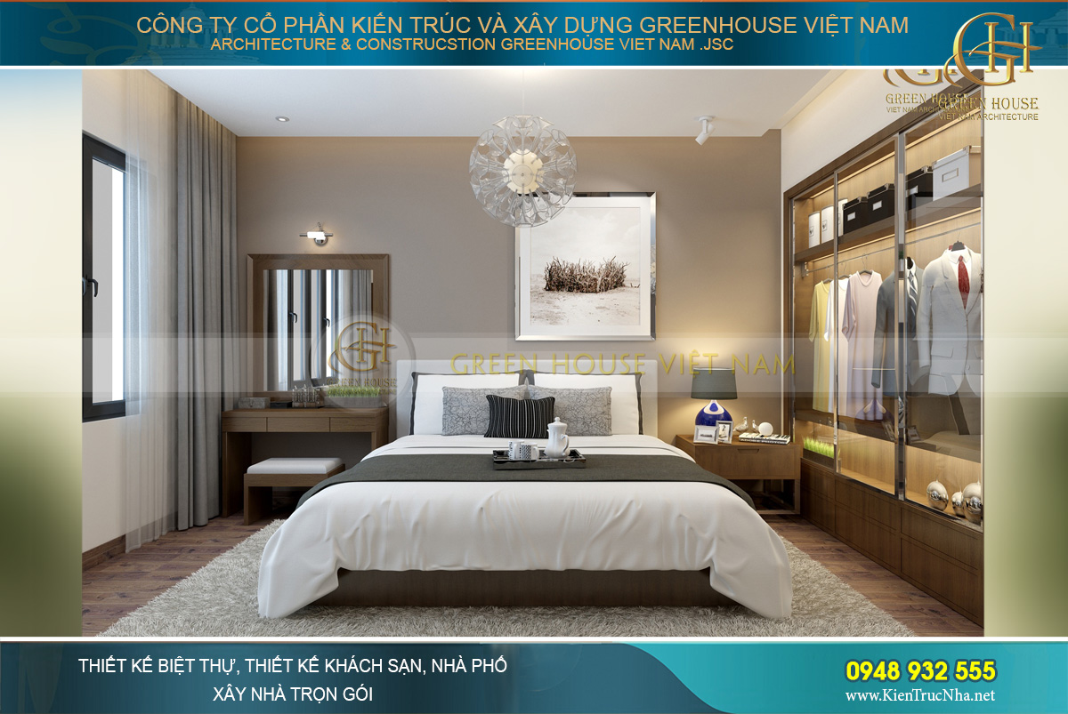 thiết kế nội thất biệt thự hiện đại Bắc Giang