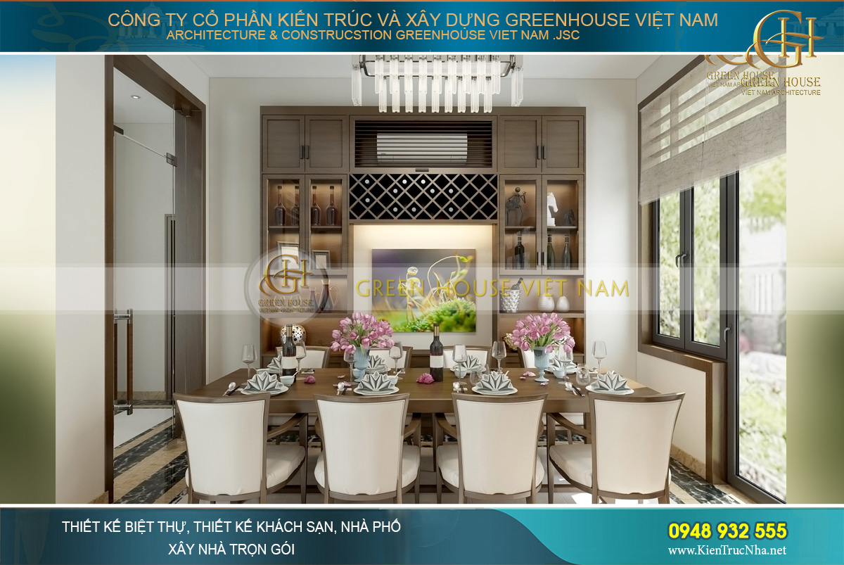 thiết kế nội thất nhà phố hiện đại 3 tầng Bắc Giang