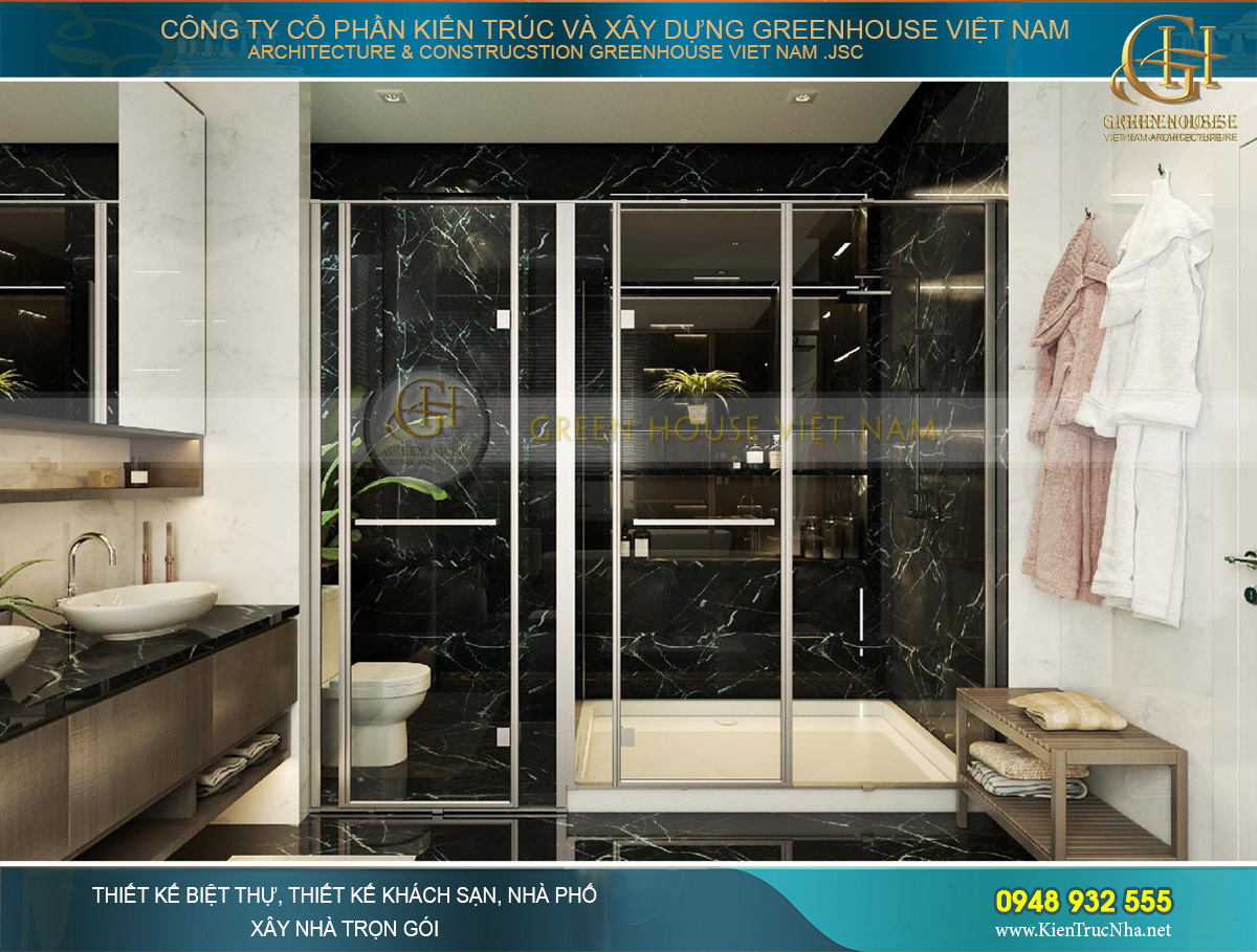 thiết kế nội thất biệt thự hiện đại 2 tầng