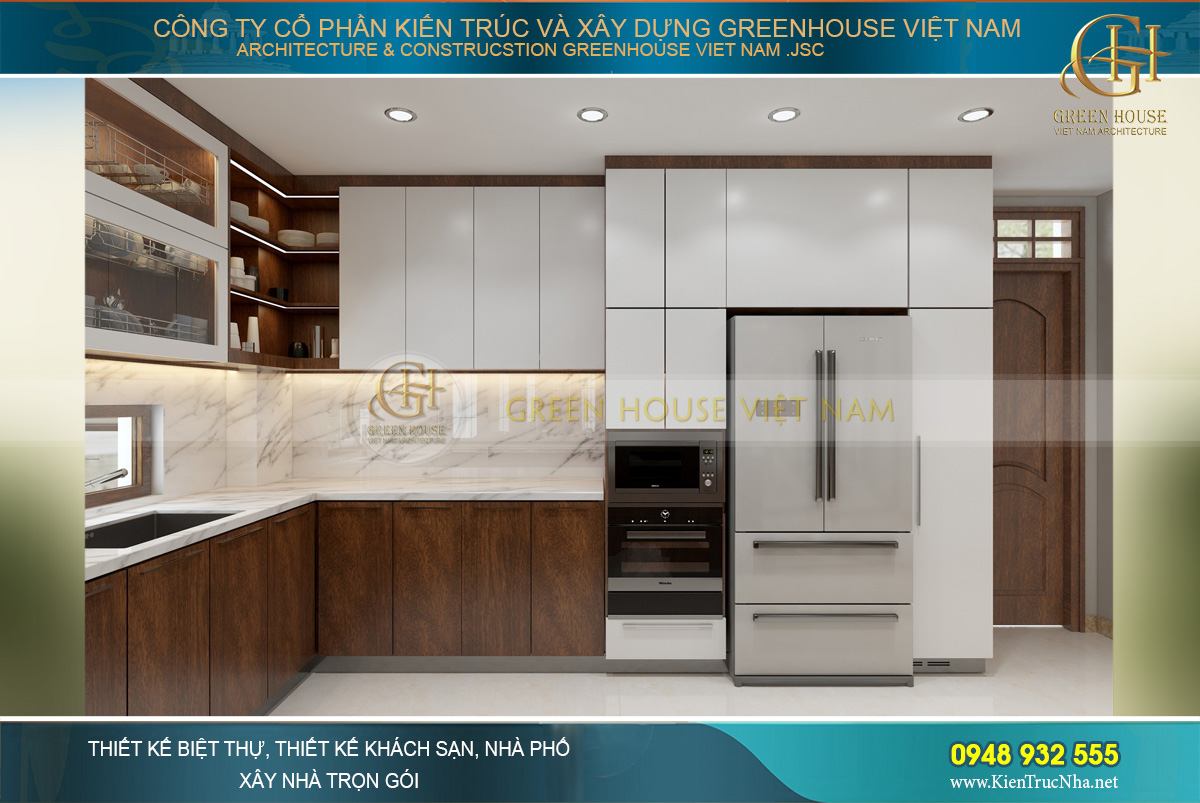 thiết kế nội thất biệt thự hiện đại 3 tầng