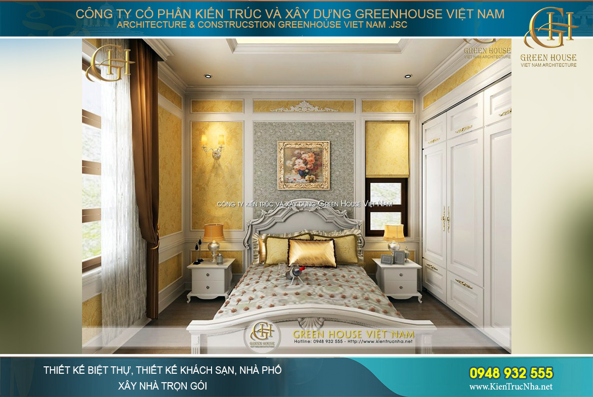 thiết kế nội thất biệt thự tân cổ điển tại Hà Nội