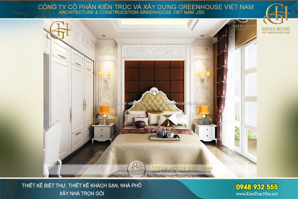 thiết kế nội thất biệt thự tân cổ điển tại Hà Nội
