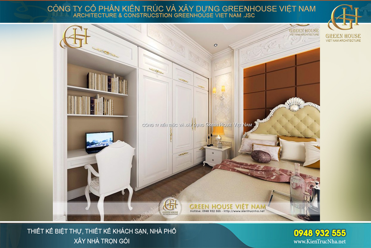 thiết kế nội thất biệt thự tân cổ điển tại Hà Nội