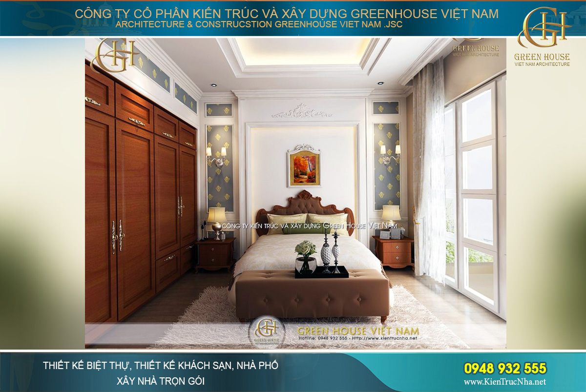 thiết kế nội thất biệt thự tân cổ điển tại Hà Nội
