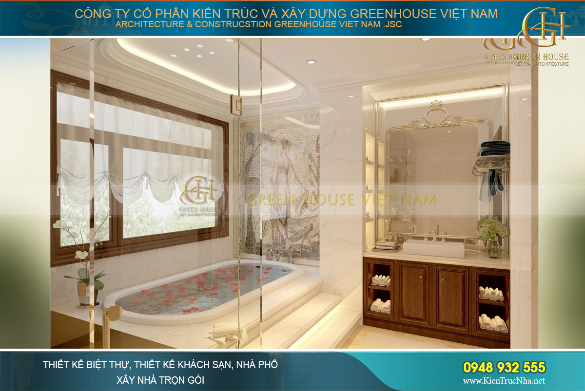thiết kế nội thất biệt thự tân cổ điển