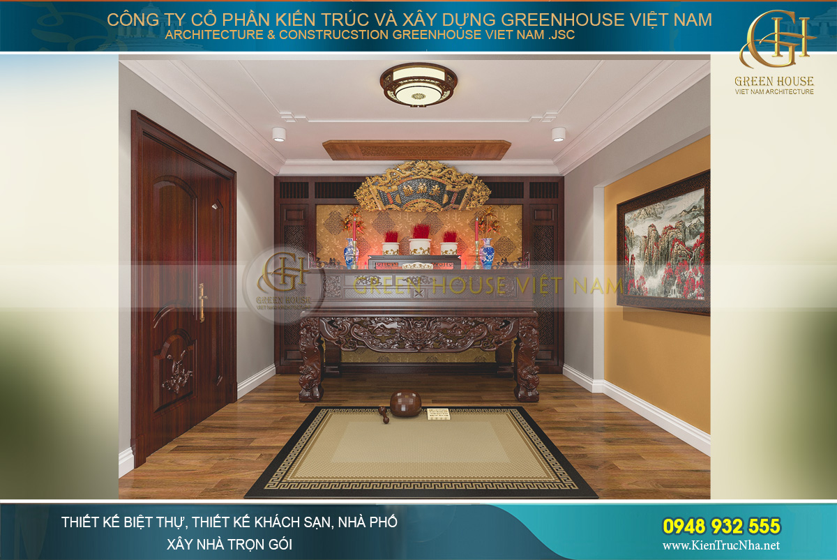 thiết kế nội thất biệt thự tân cổ điển bắc giang