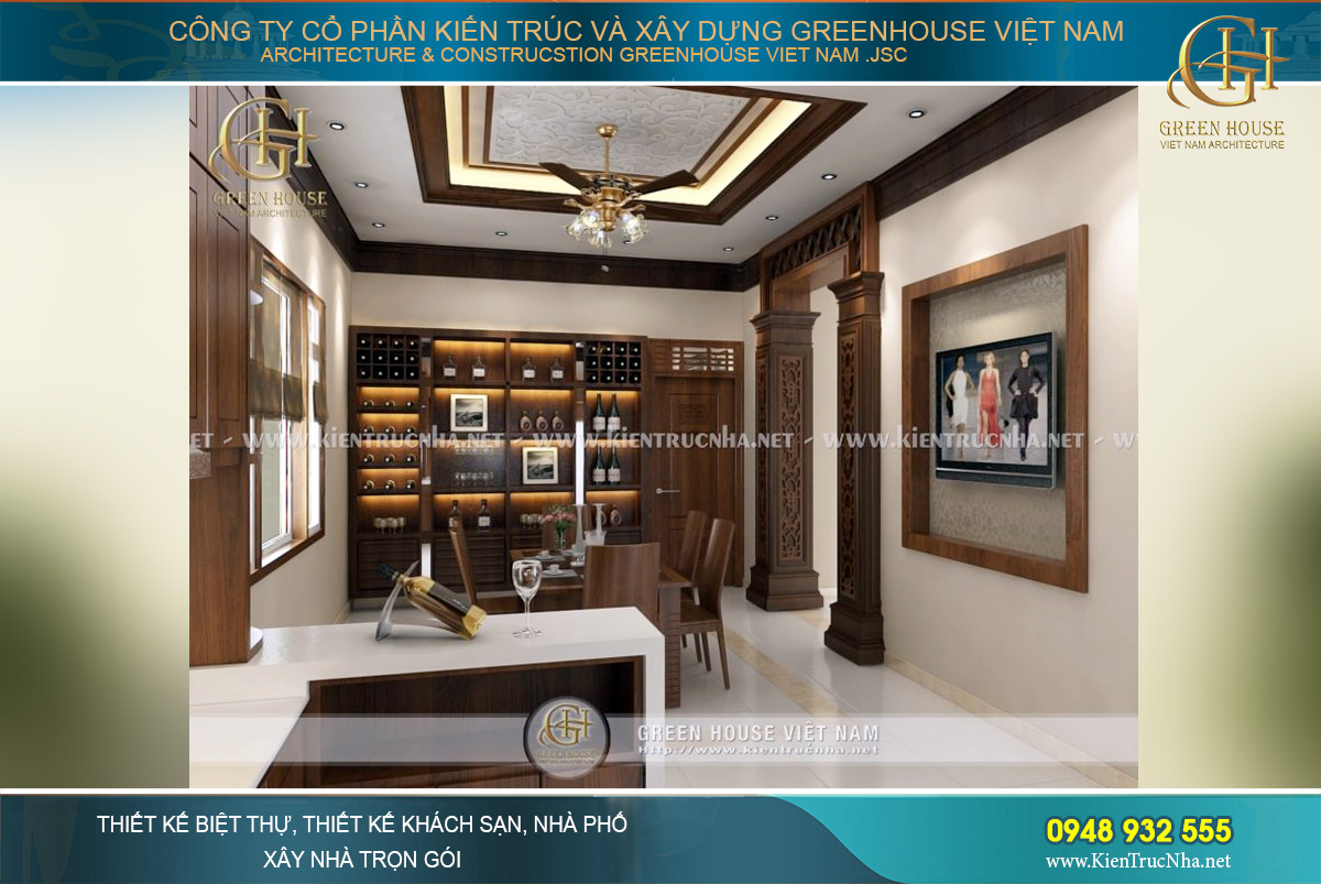 thiết kế nội thất biệt thự á đông