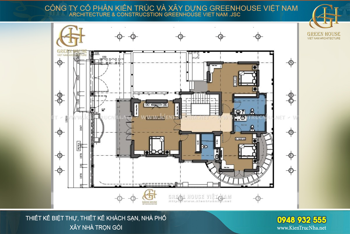 thiết kế nội thất biệt thự á đông