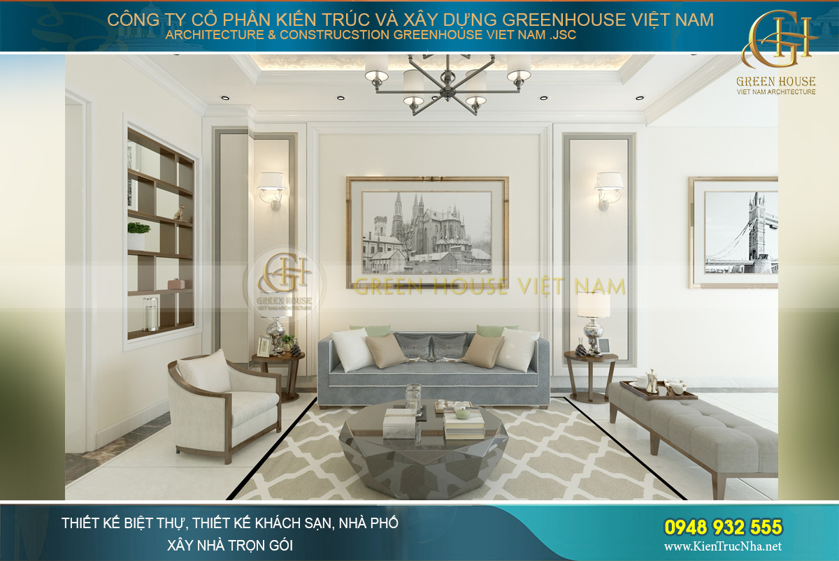 thiết kế nội thất nhà phố 4 tầng