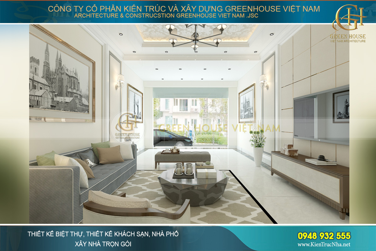 thiết kế nội thất nhà phố 4 tầng