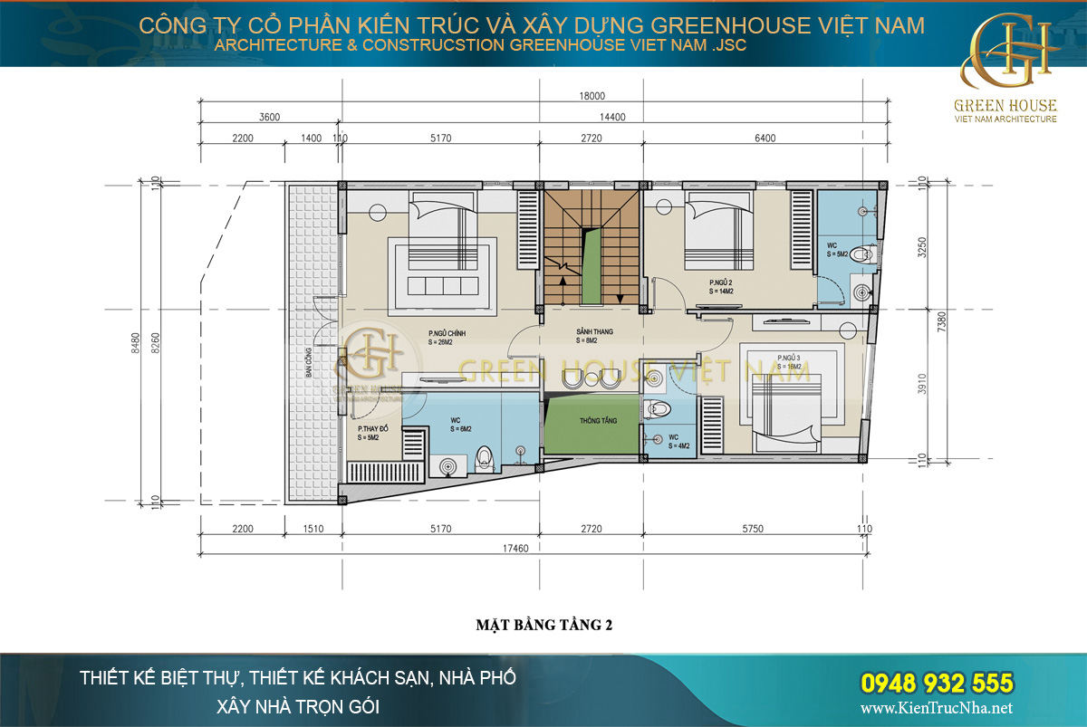 nhà phố giả biệt thự hiện đại 3 tầng tại ninh bình