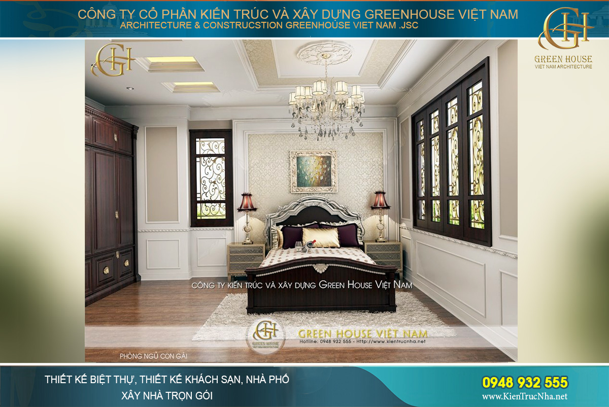 thiết kế nội thất biệt thự tân cổ điển tại Hà Nội