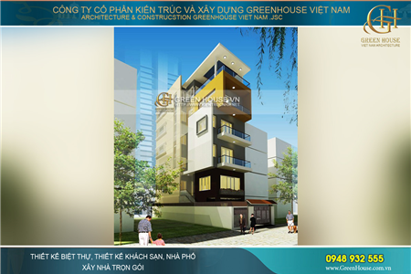Nhà phố hiện đại 6 tầng đầy ấn tượng và tiện nghi tại Bắc Giang