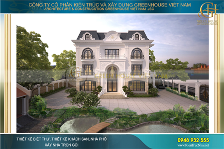 Biệt thự tân cổ điển 3 tầng mang đến không gian sống trọn vẹn nhất