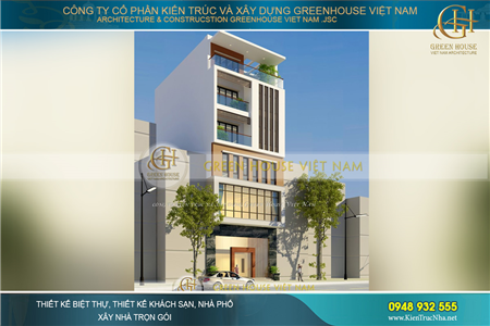 Thiết kế, xây dựng nhà phố 6 tầng đẹp, thu hút tại Bắc Giang